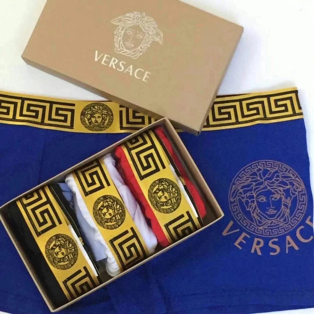 Versace Blue, White,