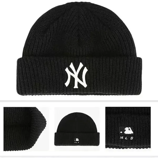 MLB Los Angeles Dodgers Black LA Logo Beanie - 9