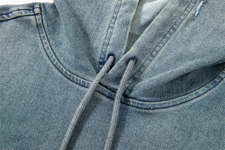 Washed Gradient Denim Sweatshirt photo 6