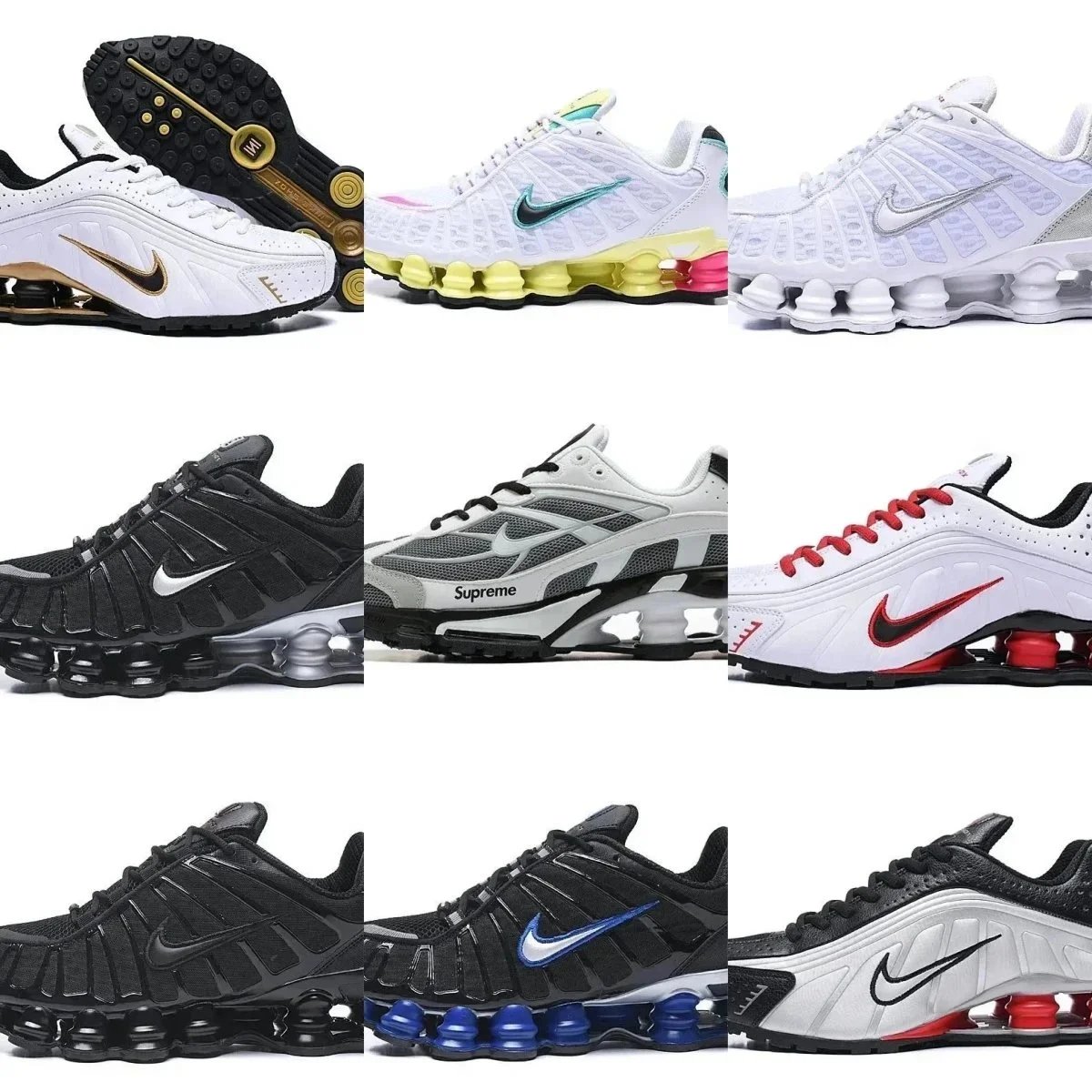 Nike Shox Running Shoes in Various Colors