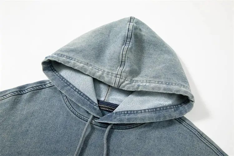 Washed Gradient Denim Sweatshirt photo 5