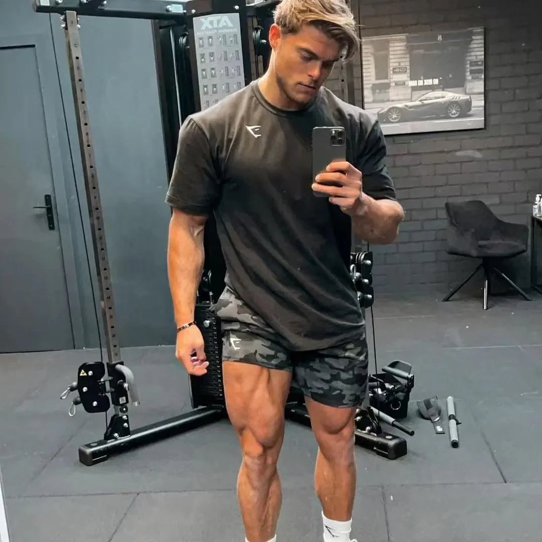 Fitness quickdrying tight short sleeves 7