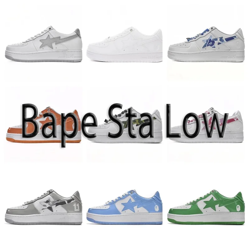 Bape Sta Low White S