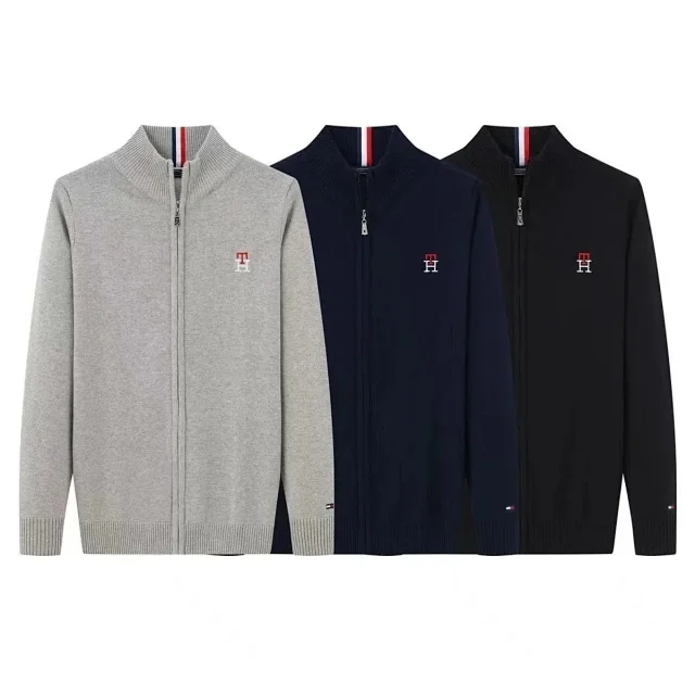 Tommy Hilfiger Knitwear Crew-Neck and Full-Zip Mock-Neck Knit Sweaters product detail image 2
