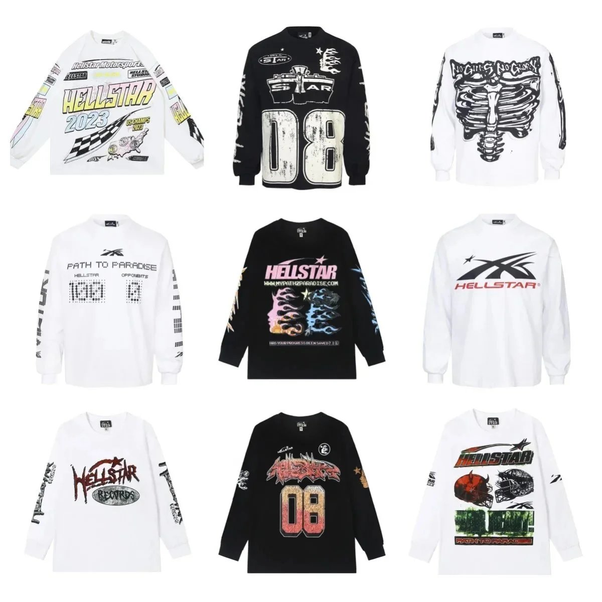 Hellstar Long Sleeve T-Shirts [25 styles]