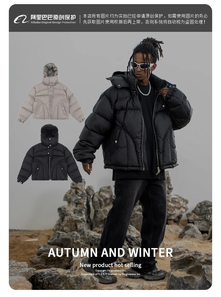 Hooded Warm Thick Cotton Jacket photo 5