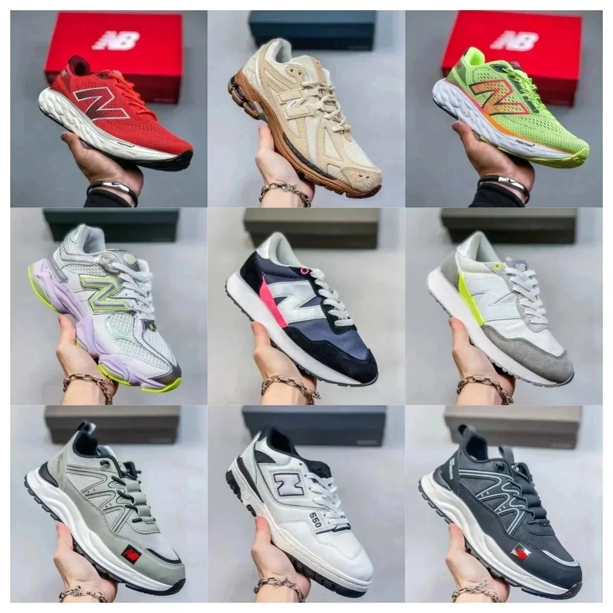 New Balance Running Sneakers in Various Colors and Styles