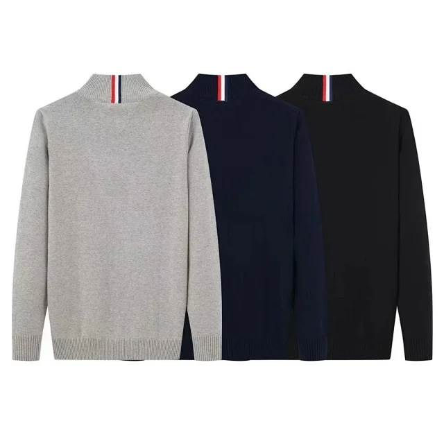 Tommy Hilfiger Knitwear Crew-Neck and Full-Zip Mock-Neck Knit Sweaters product detail image 3