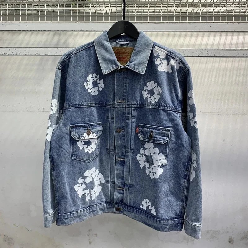 Levi's Levi's Floral Denim Jacket in Light Blue Blue