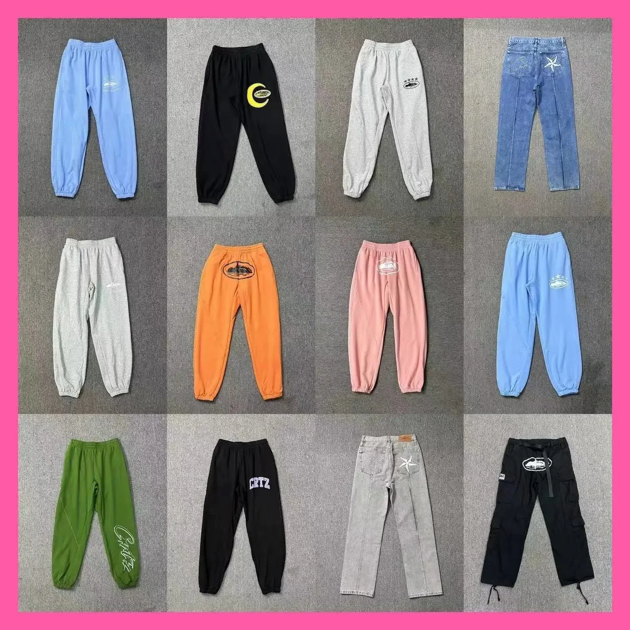 Various Color Sweatpants and Jeans Collection