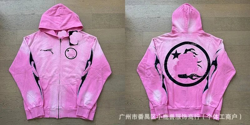 2016粉色拉链外套