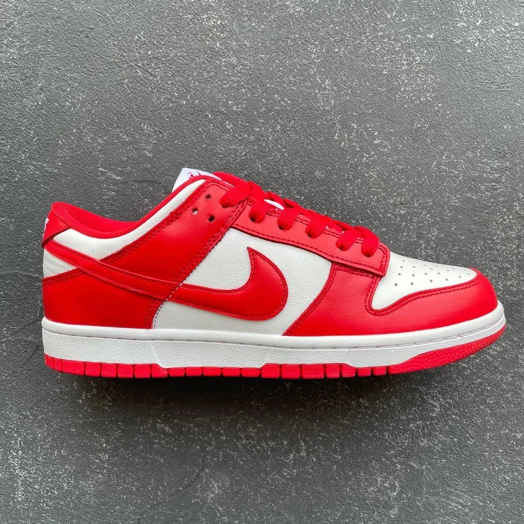 Nike Dunk Low Red White Casual Sneakers