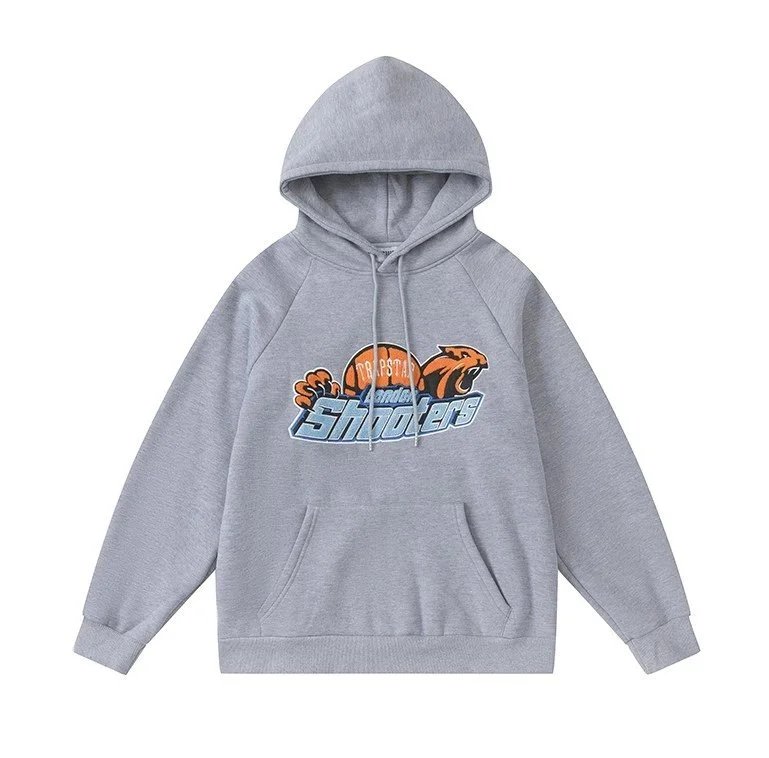 8825款  灰色帽衫