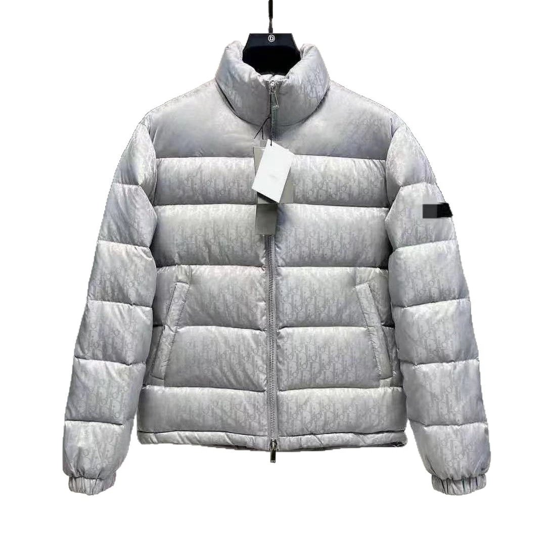 Dior Oblique Navy Blue Puffer Jacket