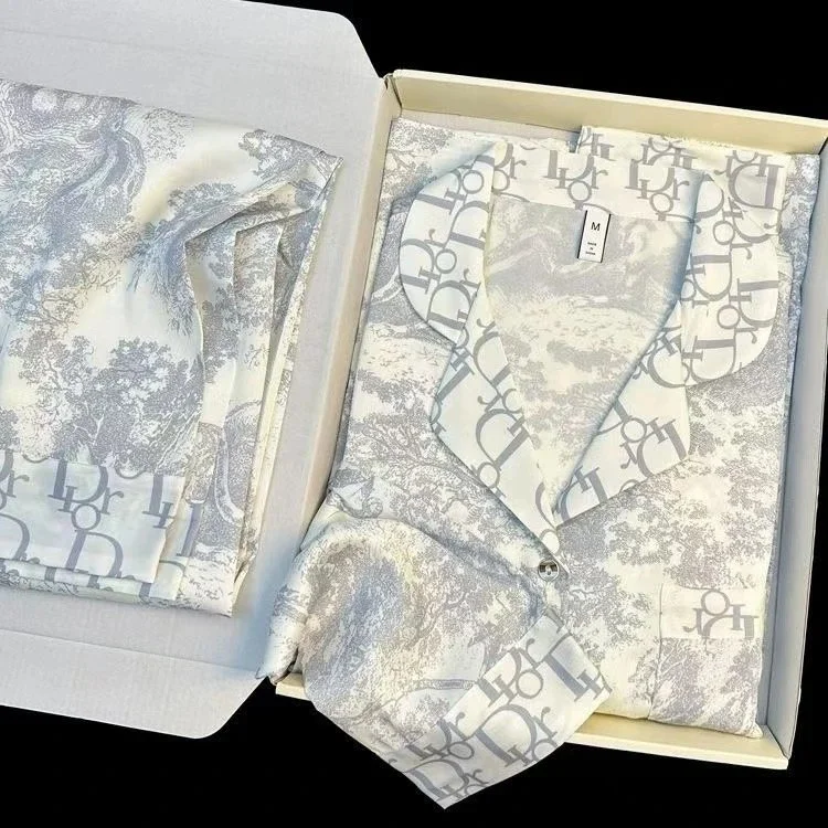 Dior White Patterned