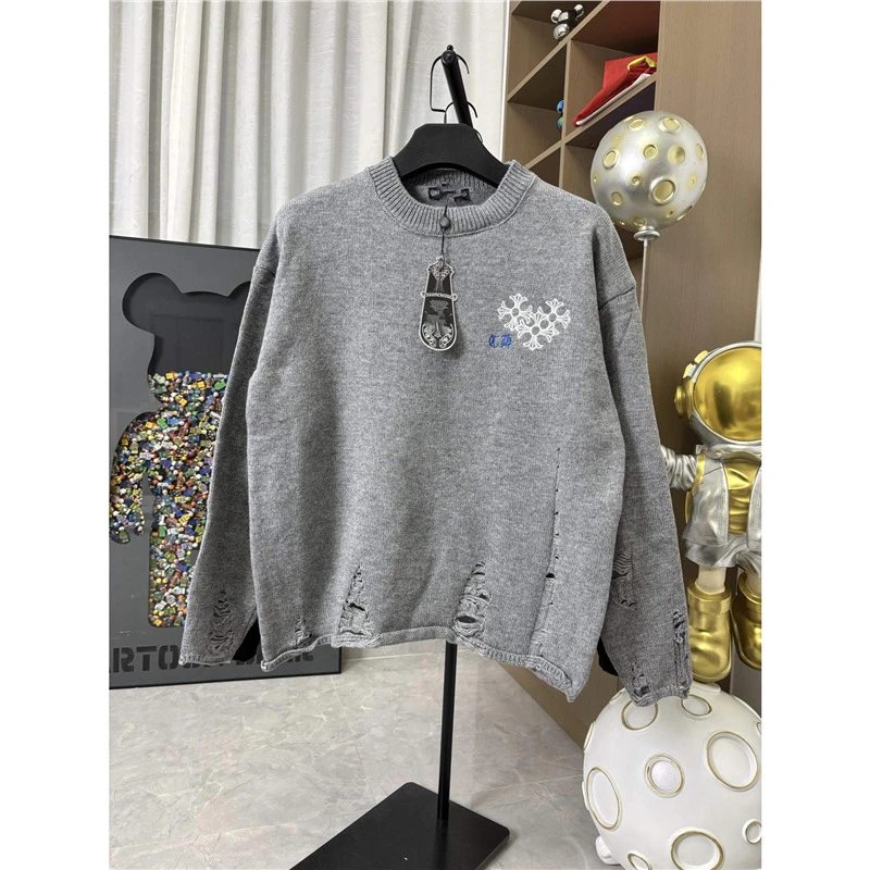 Gray Distressed Roun