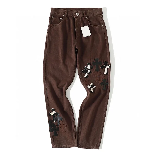 Chrome Hearts Cross Patch Denim Pants