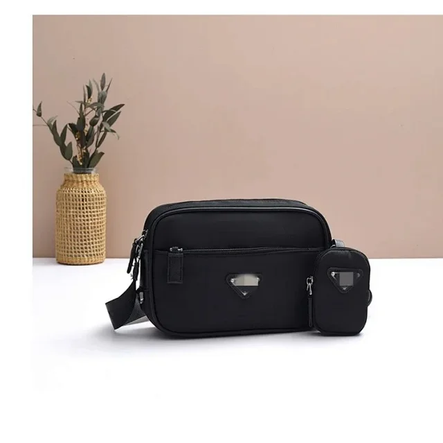 Prada Crossbody Bags Nylon Bag with Detachable Pouch product detail image 2