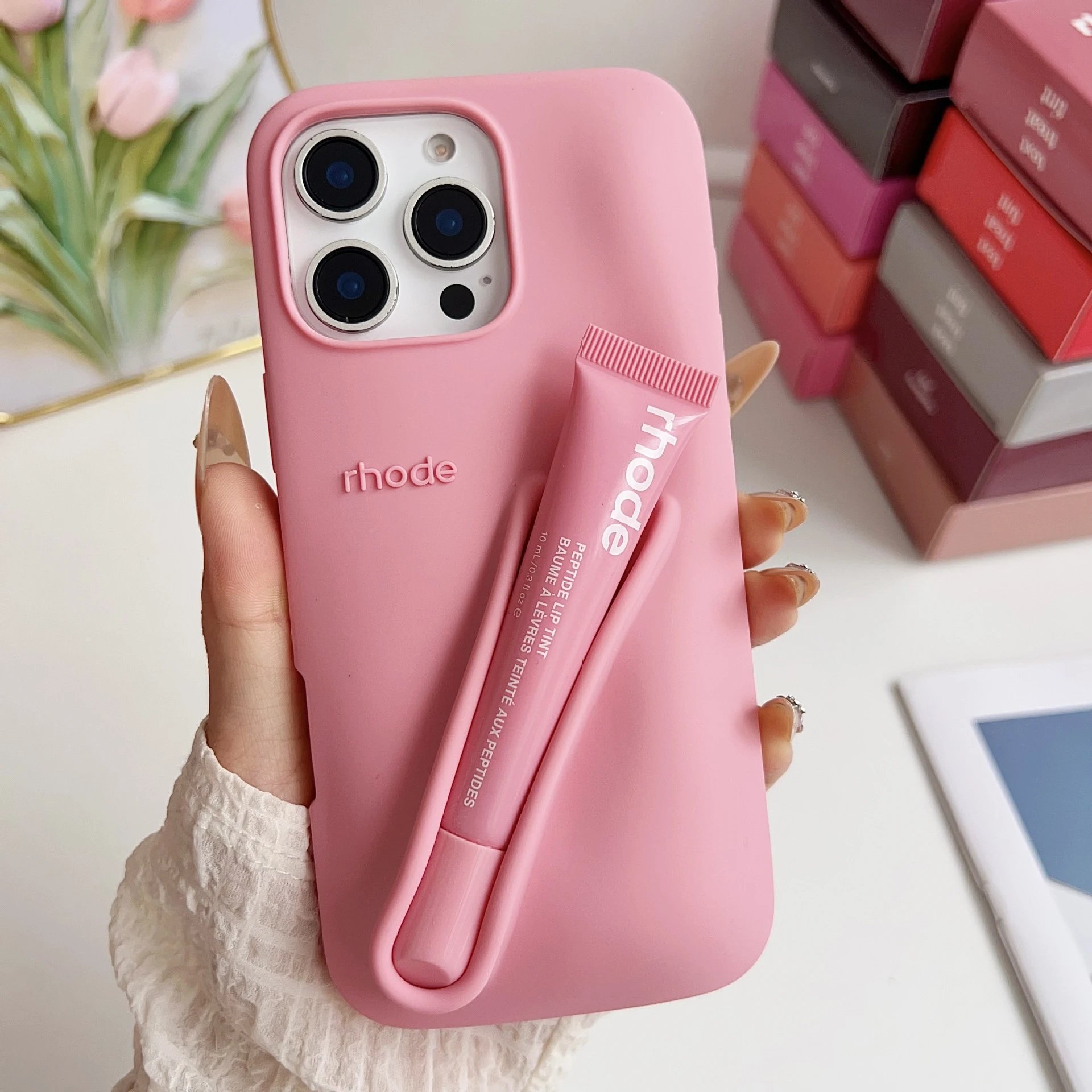 Rhode Lip Tint Case Set Multi Color Silicone Phone Accessory