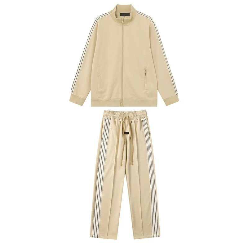 Track Jacket and Pants Set Black Beige Yellow Brown Off White Sporty