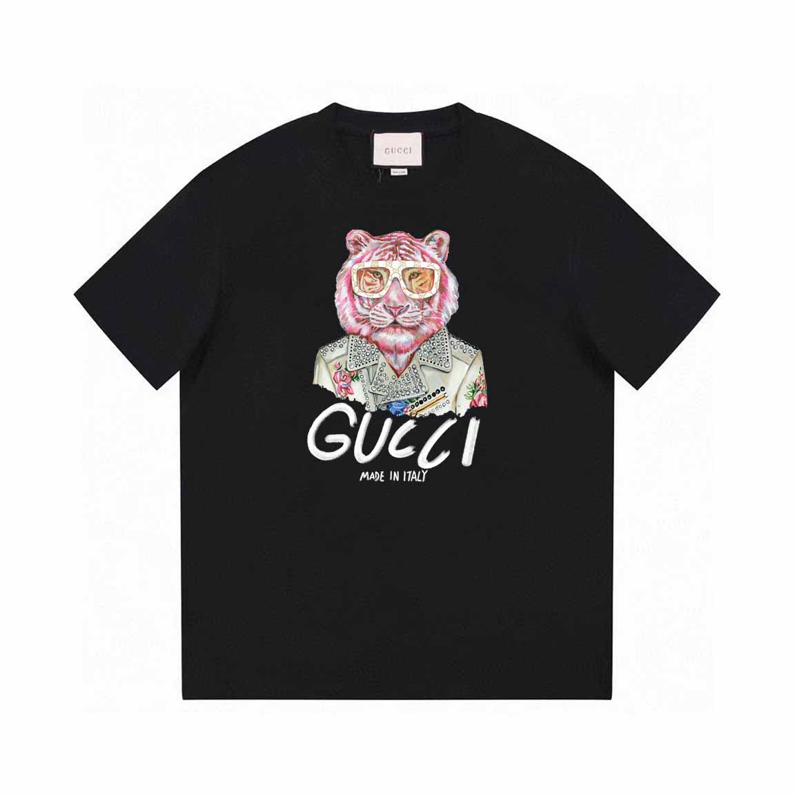 Gucci Pink Tiger Graphic T-Shirt [2 styles]