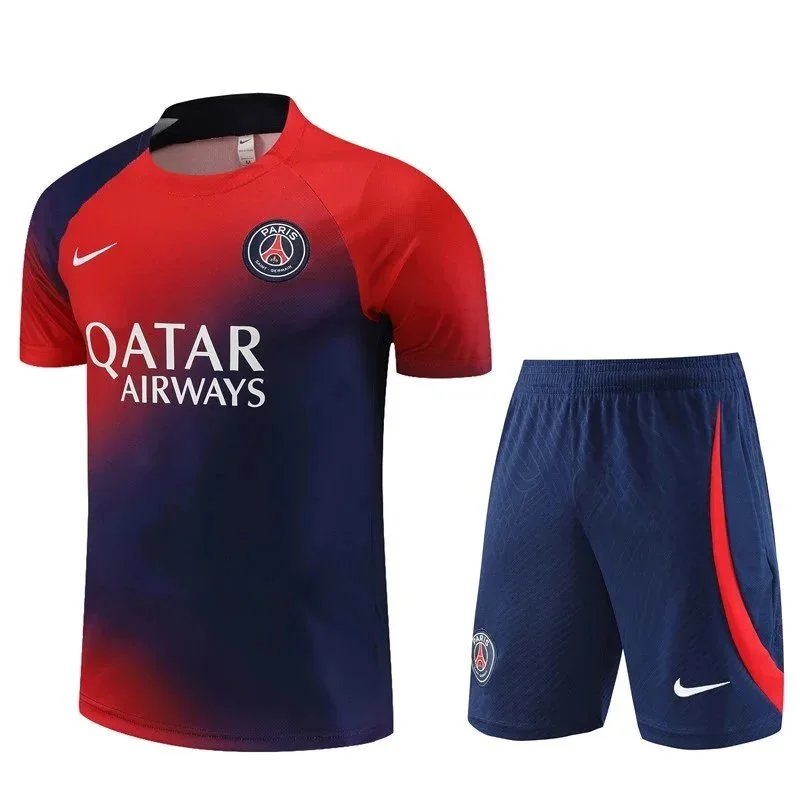 Adidas Football Jerseys Juventus Short-Sleeve Jersey and Shorts Set — 25 Black and Red 006