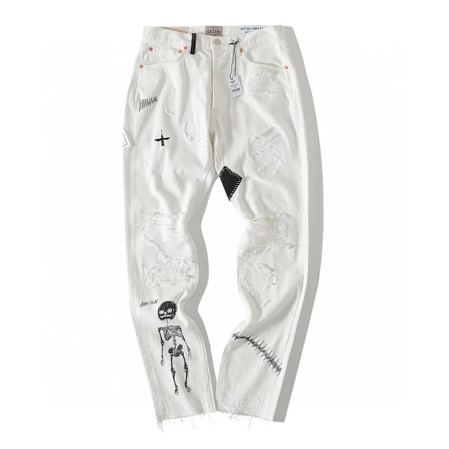 GALLERY DEPT. Distressed White Denim Pants [2 styles]