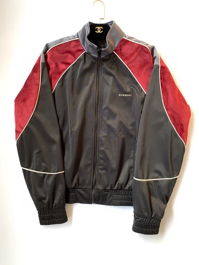 Givenchy Black and Red Track Jacket
