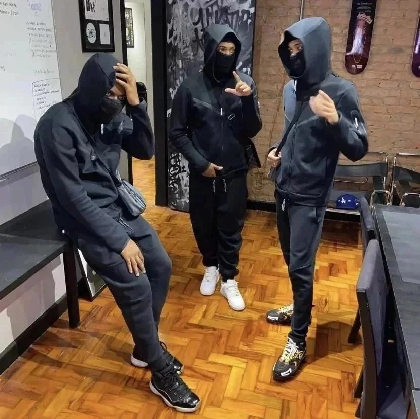 Black Hoodie and Pants Set