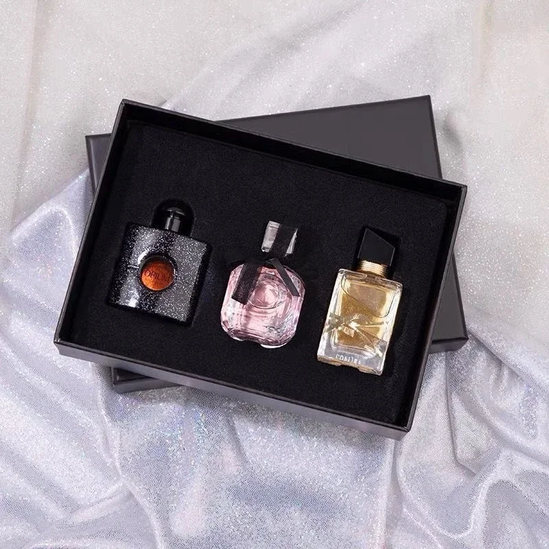 YSL Opium Black Perfume Set, Pink Perfume, Yellow Perfume, Fragrance Box