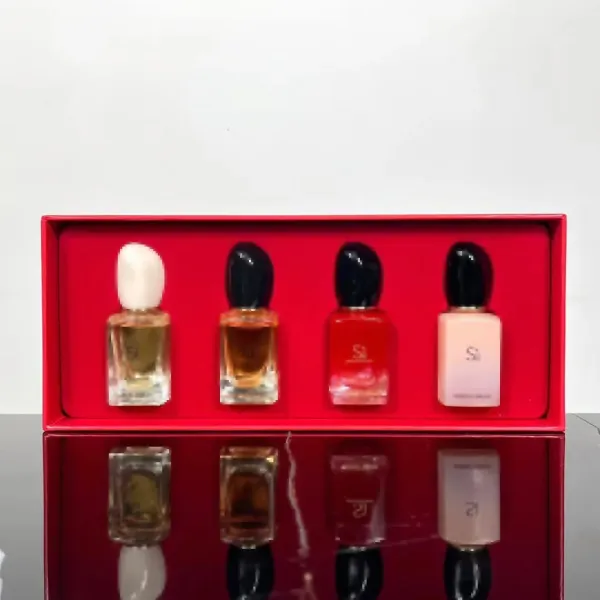 Design Perfume Sample Set Red Gift Box - 5
