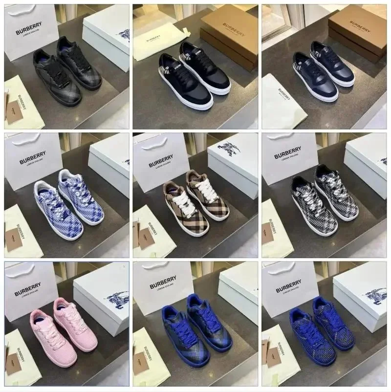 Burberry Black Leather Sneakers