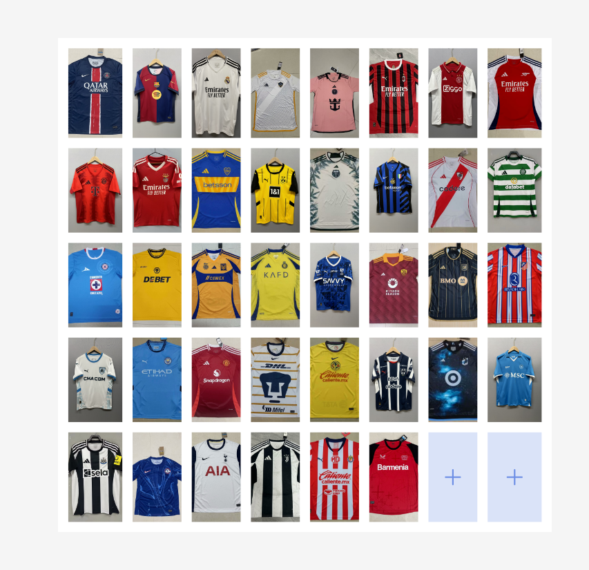 Various Football Club Jerseys [37 styles]