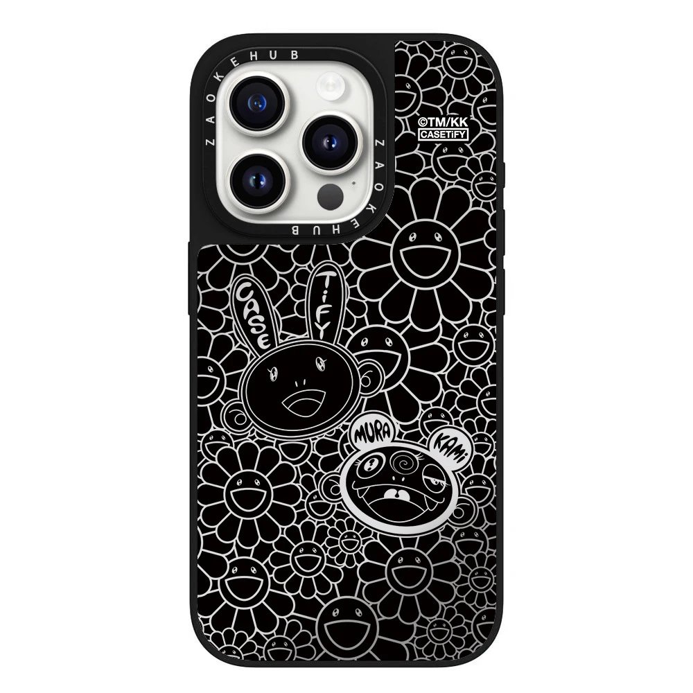 CASETiFY x Takashi Murakami Black White Graphic Phone Case