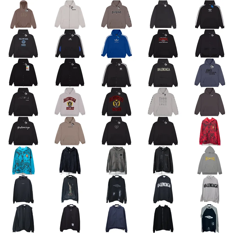 Balenciaga, Adidas, GAP Hoodies [40 styles]
