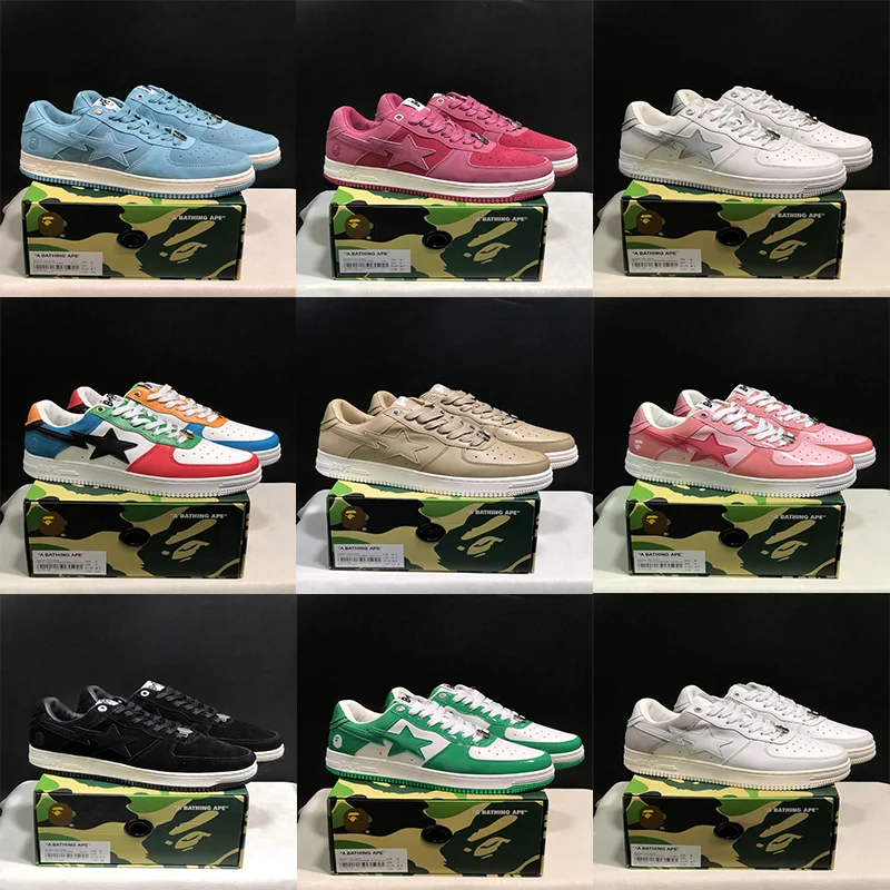 BAPE Low Top Sneakers in Various Colors
