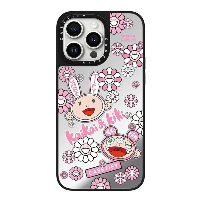 CASETiFY iPhone 17 Pink Flower卡通 Artistic Phone Case