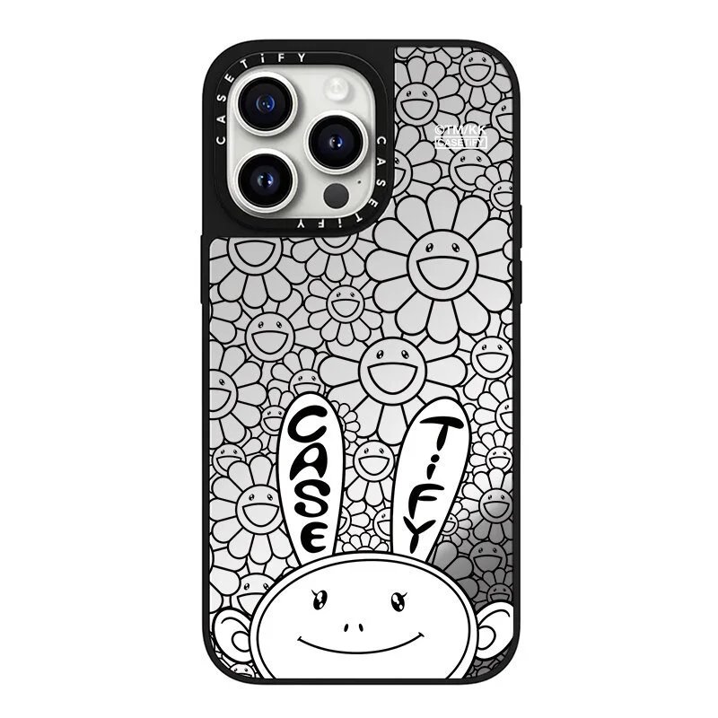 CASETiFY iPhone 17 Pink Flower卡通 Artistic Phone Case
