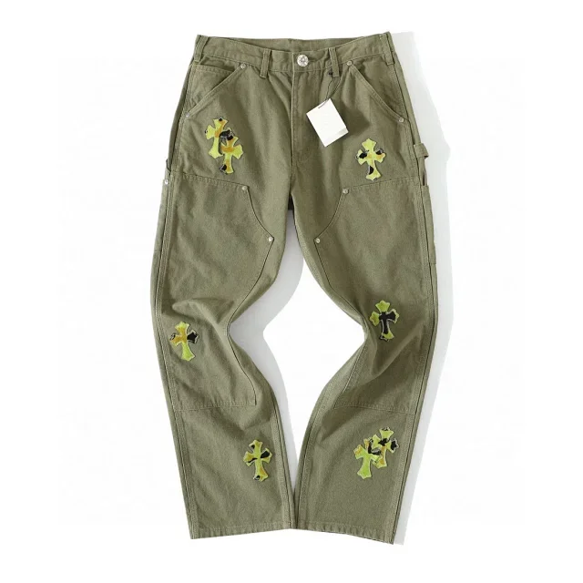 Chrome Hearts Green Carpenter Pants
