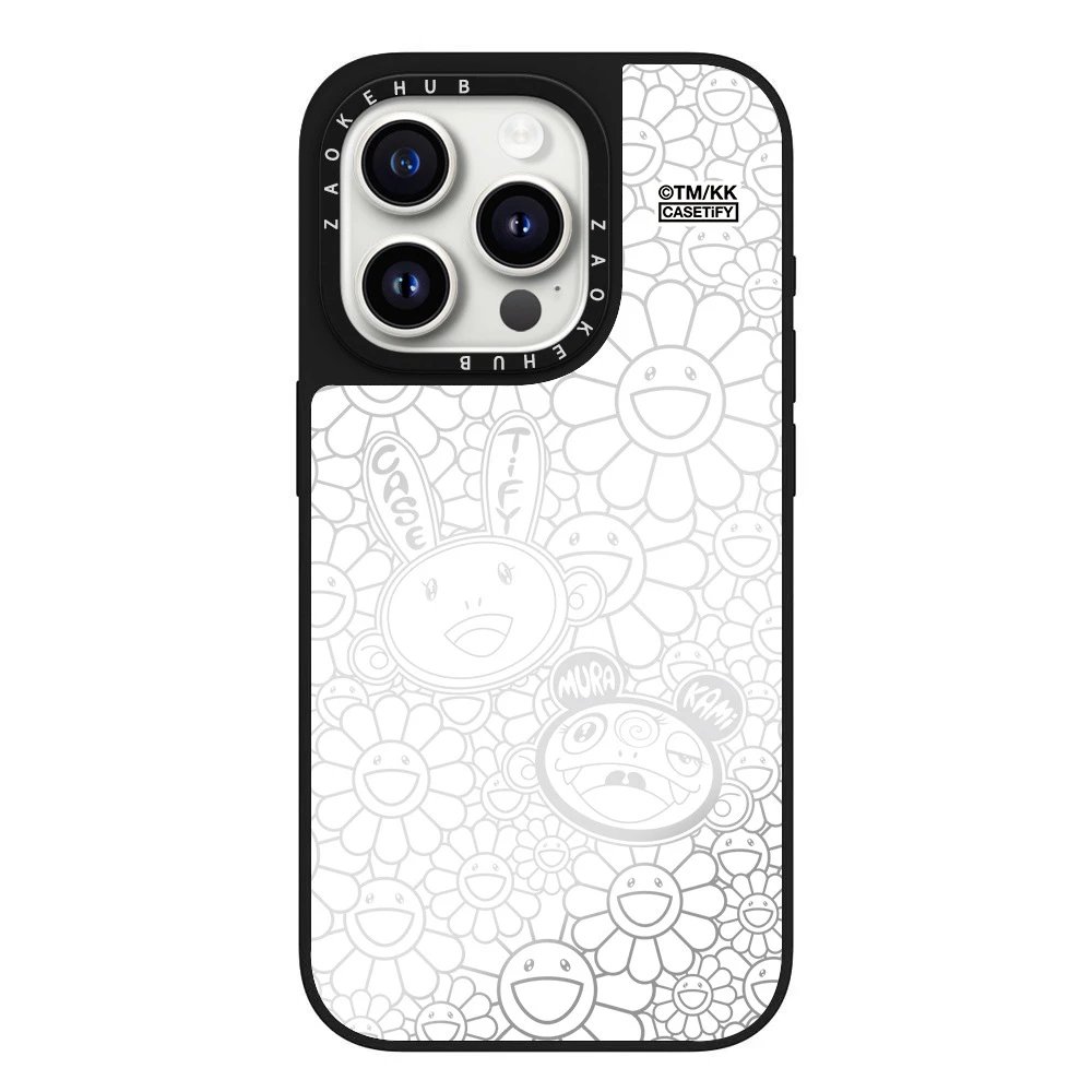 CASETiFY x Takashi Murakami Black White Graphic Phone Case