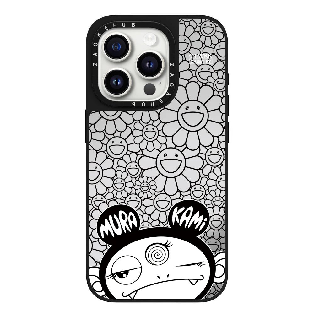 CASETiFY x Takashi Murakami Black White Graphic Phone Case