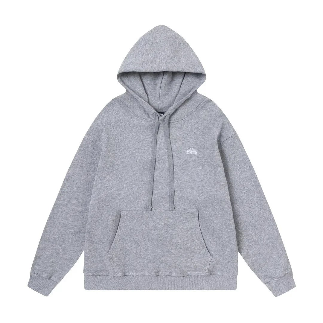 Stussy Dice Print Black White Graphic Hooded Sweatshirt