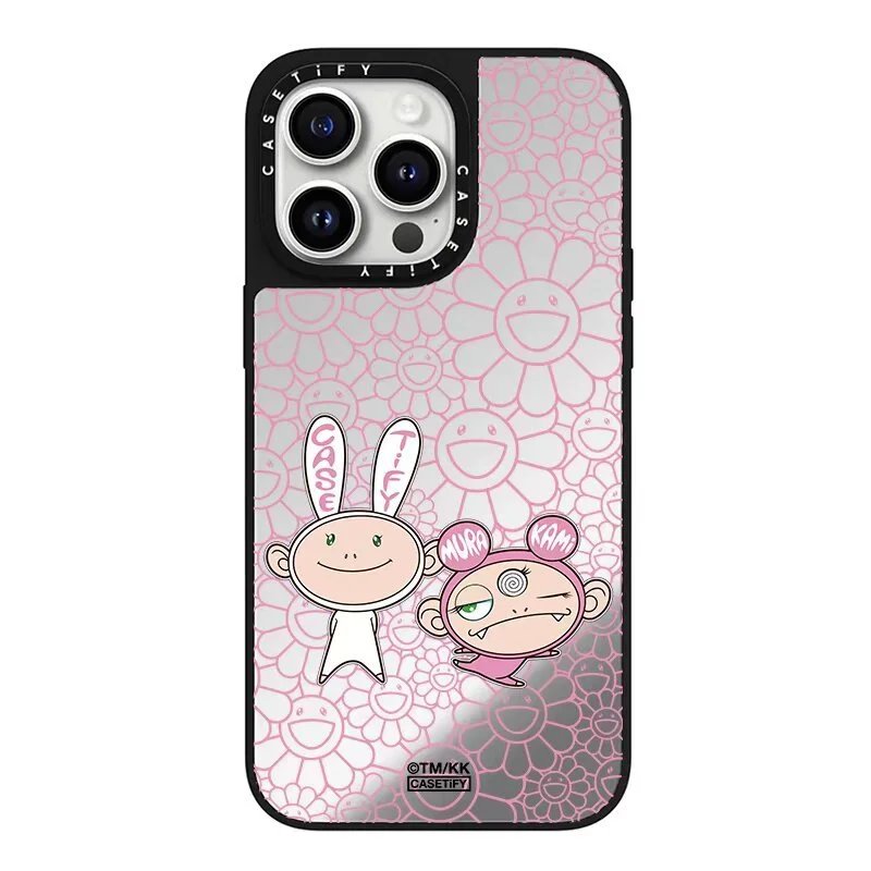 CASETiFY iPhone 17 Pink Flower卡通 Artistic Phone Case