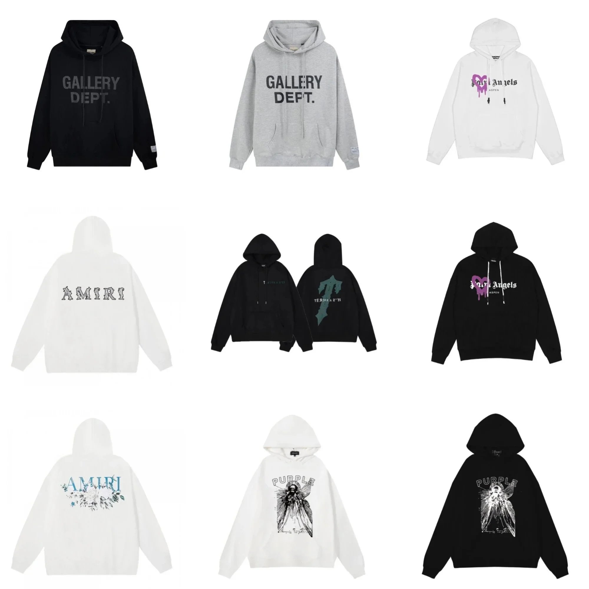 Gallery Dept. / Amiri / Purple Angels Hoodies [37 styles]