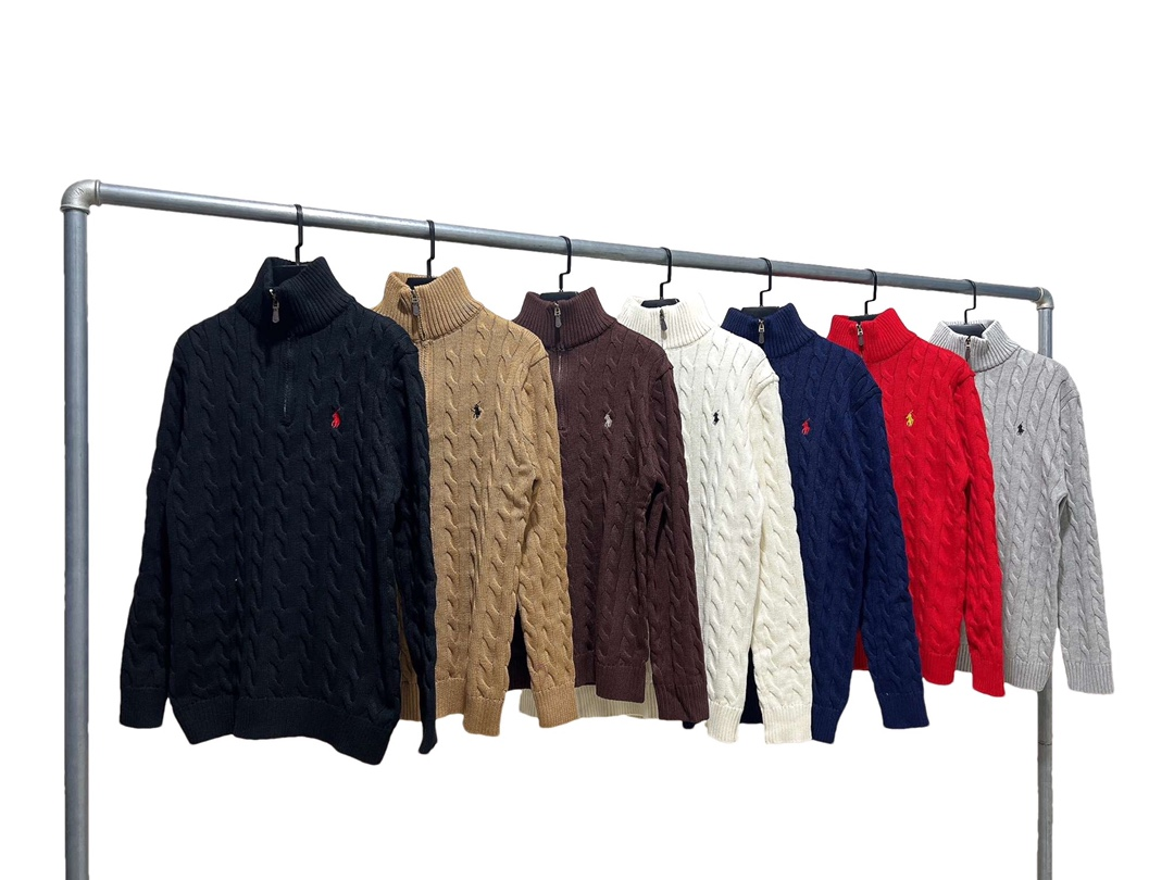 Polo Ralph Lauren Cable Knit Quarter-Zip Sweaters [7 styles]