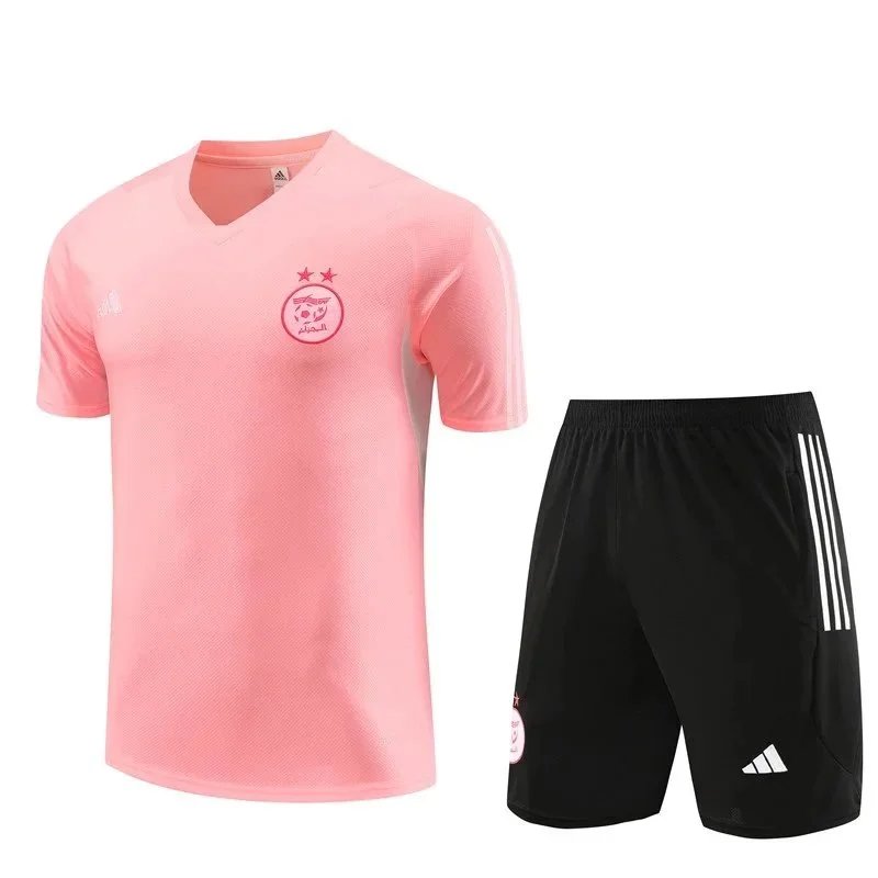 Adidas Football Jerseys Juventus Short-Sleeve Jersey and Shorts Set — 33 Pink 006