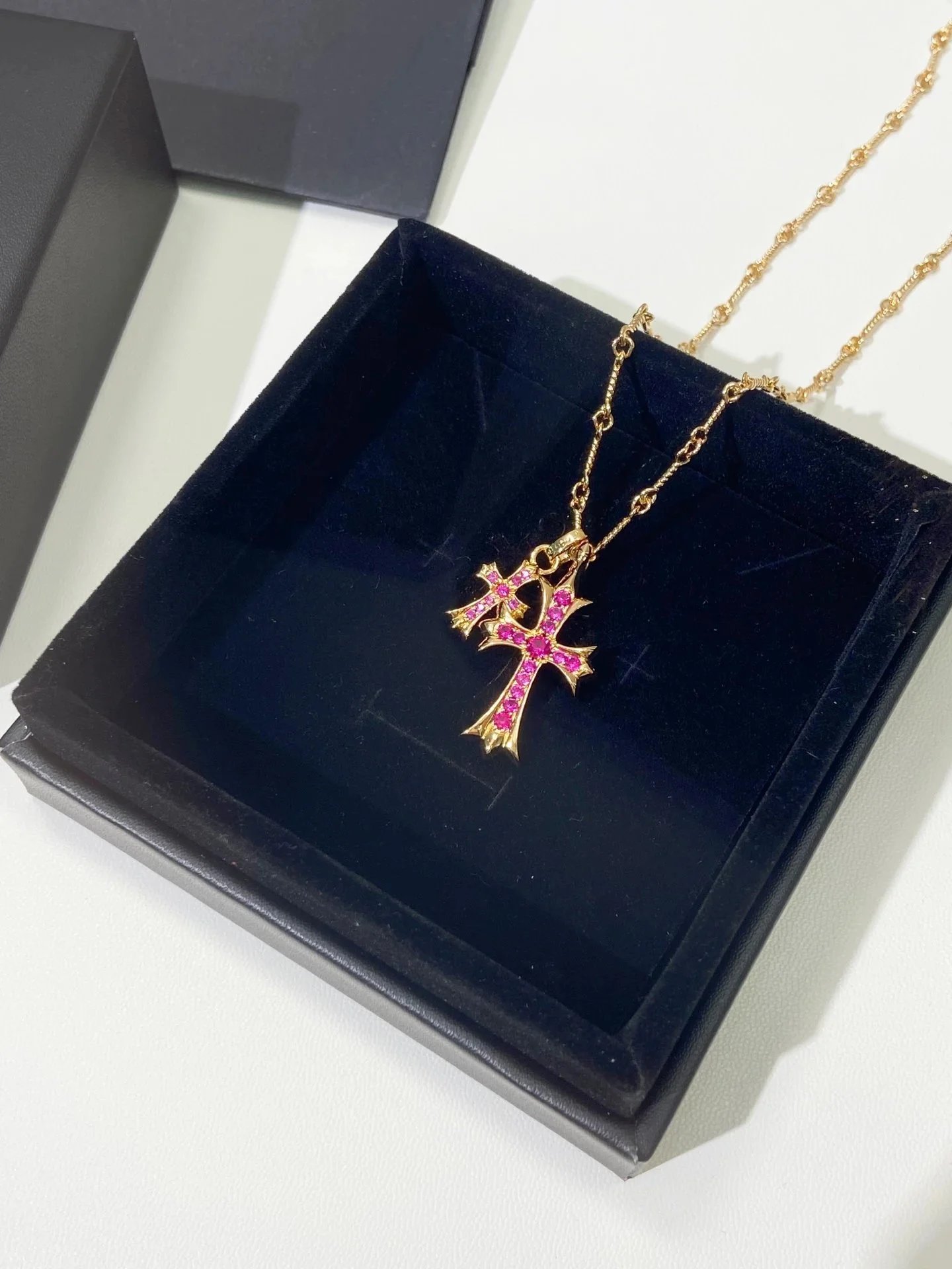 Chrome Hearts KLX Cross Necklace
