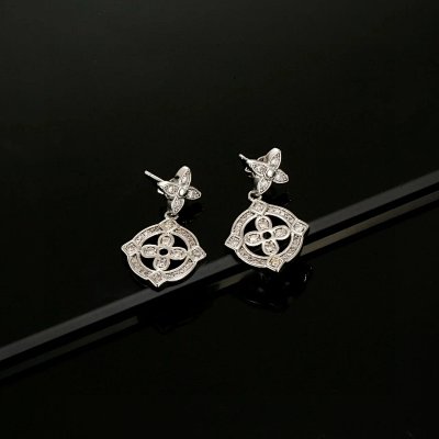 Louis Vuitton Monogram Flower Drop Earrings