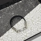 Louis Vuitton Chain Link Leather Bracelet