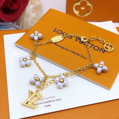 Louis Vuitton Monogram World Tour Flower Charm Bracelet